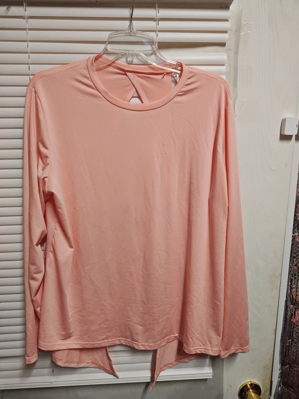 Women's Long-Sleeve Crewneck Top - Pink